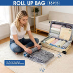 AROIC 50 Pack Vacuum Storage Bags, 5 Sizes + 2 Roll-up (8 Each) Space Saver - Image 5