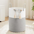 Artfeel Laundry Basket,Woven Cotton Rope Laundry Hamper,80L for Decorative Storage of Dirty Clothes,Toys and Blankets in Bathroom,Baby Room and Living Room by Artfeel