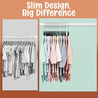 Utopia Home Kids Velvet Hanger 50 Pack – 11" Premium Baby Hangers - Black - Image 6