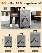 BAGSMART 12 Pack PA+PE Travel Vacuum Bags with Wireless Pumpe - Image 3