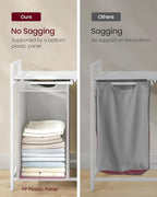 VASAGLE Laundry Hamper with Shelf, 2 Pull-Out Bags, 2 x 12.1 Gallons (46 L) - Image 5