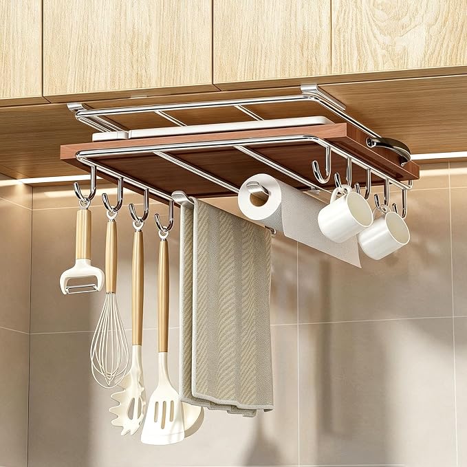 Mug Holder,Under Cabinet Cutting Board holder,Cutting Board Holder by GrnPeak