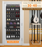 TAHAVICE Over the Door Shoe Organizer, Hanging Shoe Organizer with 30 Pairs - Image 4