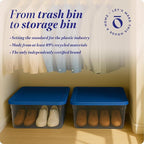 HOMZ Snaplock, Small Clear Plastic Storage Organizer Bins with Lids, 2 Pack | Stackable Container Set for Home, Office Shelves, Kitchen, Garage, and Bathroom Organization - Image 7