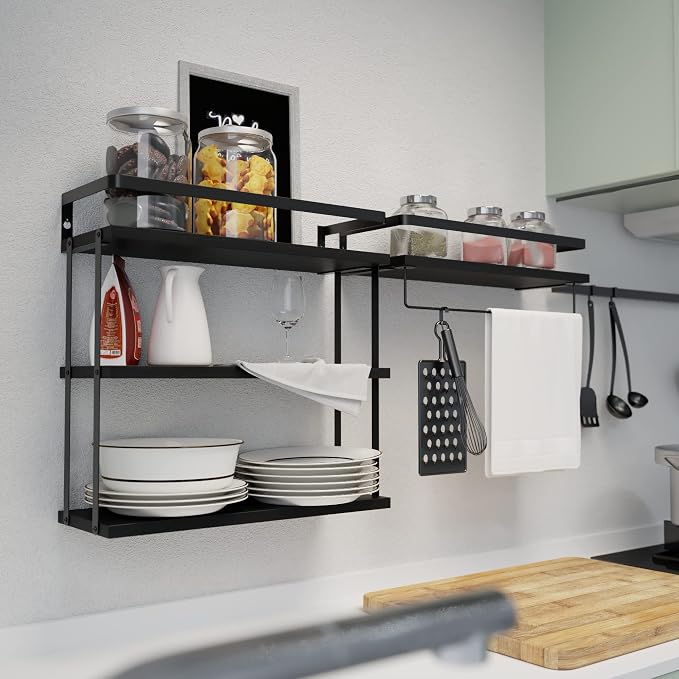 RICHER HOUSE Floating Shelves Bathroom, Wall Mounted Shelf Over Toilet - Image 5
