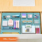 SpaceHacks 25 PCS Plastic Drawer Organizer, 4-Size Versatile Organizer Trays & storage Bins - Image 7