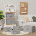Underbed Storage Boxes with Zippers,17.7x13.7x9.8in,Grey,2 Pack - Image 2