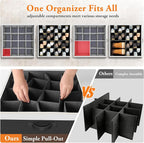 StoreHappily Shoe Organizer for Closet - 2 Packs Hold up to 32 Pairs, Black - Image 3