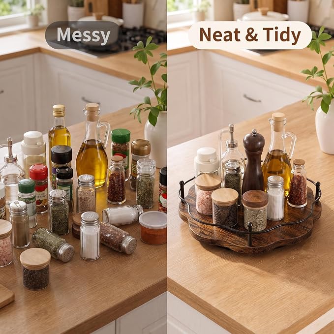 10.6″ Lazy Susan Turntable for Table Top, Cabinet, Corner, Kitchen - Image 5