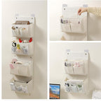 Wall Hanging Organizer – Over the Door Storage & Behind Door Organizer for Dormitory, Bathroom, Bedroom, Kitchen, Nursery, Space-Saving (White, 2 Pack) - Image 4