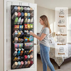 UVIAHOMI Over the Door Shoe Organizer for 20-30 Pairs, 10-Tier, Black - Image 6