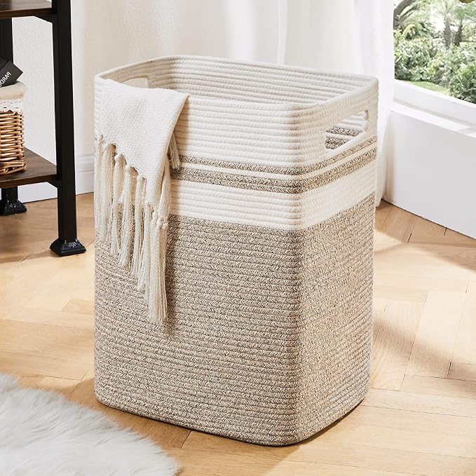 OIAHOMY Laundry Hamper Collapsible Laundry Basket Clothes Organizer Yellow by MasterofSpaceOptimization