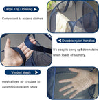 Foldable Clothes Basket Mesh Pop Up Laundry Hamper for Apartment, RV - Image 2