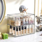 Prsildan Acrylic Drawer Makeup Organizer with 4 Drawers - Image 2