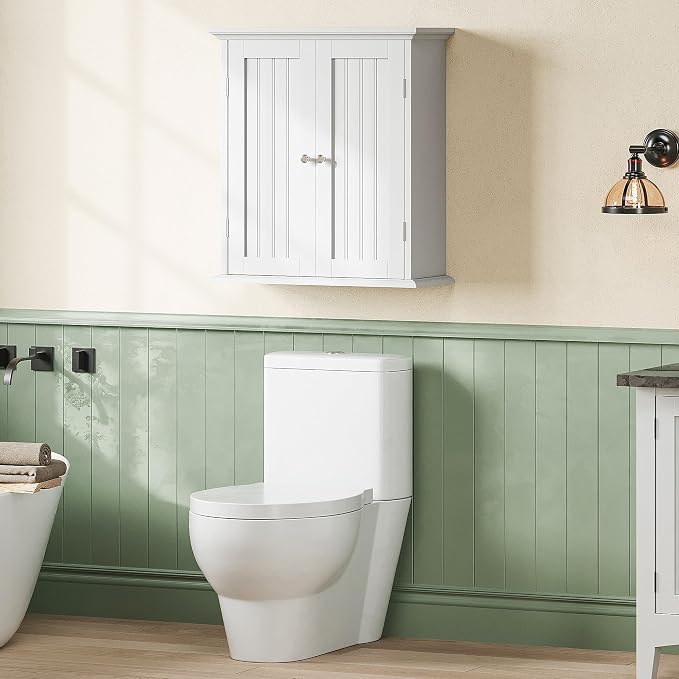 ChooChoo Bathroom Wall Cabinet with 2 Doors, Over The Toilet - Image 8