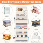 Over The Door Organizer Storage Large Capacity Hanging Bedroom Storage | 4 Shelves, 40 LB Capacity, Foldable Mesh Design, Clear Window, Sturdy, Large Storage Organizer for Nursery, Pantry & Closet - Image 6