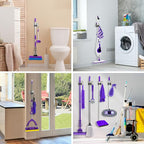 Broom Holder Wall Mount Rack, 304 Stainless Steel Mop and Tool Organizer - Image 6
