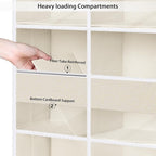Univivi Upgraded Over Door Organizer for Baby Stuff, Beige Pattern, 5-Shelf - Image 5