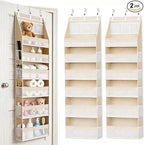 KMSCO Over The Door Organizer 6 Large +13 Mesh Side Pockets by kmsco