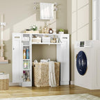 Keyluv Short Over the Toilet Storage Cabinet with Doors for Small Bathroom - Image 7