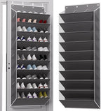TAHAVICE 30 Pair Over the Door Shoe Organizer, Hanging Closet Shoe Storage by TAHAVICE
