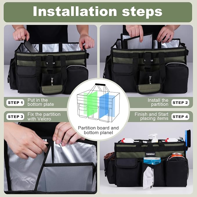 Extra-Large Cleaning Caddy, Large Cleaning Supply Caddy For Cleaners,Housekeepers - Image 4