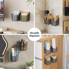NiHome 4-Pack Cabinet Door Organizer, Adhesive RV Camper Wall Storage Caddy - Image 7