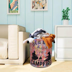Life Is Better Around The Campfire Laundry Basket Oxford Cloth 18.9x16.5 In - Image 7