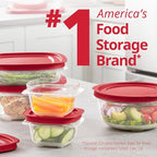 Rubbermaid EasyStore Rectangle, Square, and Round Containers, 34-Piece Set, Food Storage Containers, Food Storage Containers with Lids - Image 5