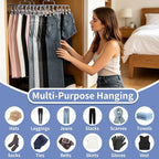 2 Pack Pants Hangers with 40 Clips, Space Saving Closet Organizer - Image 3