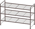 Simple Houseware 3-Tier Stackable Wired Grid Shoe Rack, Bronze by SimpleHouseware