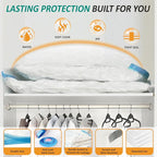 12 Jumbo Vacuum Storage Bags for Blankets & Bedding, Space Saver Bags | Jumbo Capacity for Bulky Bedding; 80% Space-Saving for Blankets, Comforters & Pillows; For Closets & Seasonal Storage - Image 4