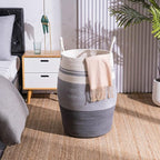 Large Laundry Basket Hamper Woven Blanket Basket Clothes Hamper - Image 4