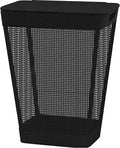 STO STO 75L Laundry Hamper with Lid, Black Clothes Hamper with Handles, Breathable Vinyl Mesh Laundry Basket, Sturdy Steel Frame, Space Saving Laundry Bin for Bathroom, Bedroom, Dorm, Small Spaces by STOSTO