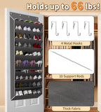 TAHAVICE Over the Door Shoe Organizer, Hanging Shoe Organizer with 30 Pairs - Image 5