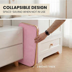 efluky Slim Laundry Basket with Lid, Narrow Laundry Hamper with Removable Bag, Skinny Dirty Clothes Basket with Bamboo Handles for Bathroom, Bedroom & Laundry Room, 65L Pink - Image 7