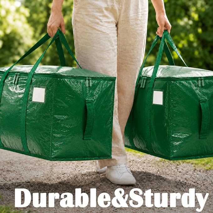 Songrey Extra Large Heavy Duty Moving Bags, 6 Pack, Dark Green - Image 6