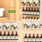 Churboro 9 Tier Over Door Pantry Organizer, 2-in-1 Adjustable Spice Rack - Image 6