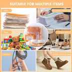 50pcs Clear Zipper Clothing Bags, 14x16 Inch Plastic Clothing Shipping Bags - Image 9