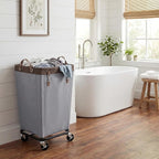 StorageWorks 160L Laundry Basket with Wheels, Rolling Hampers for Clothing - Image 6