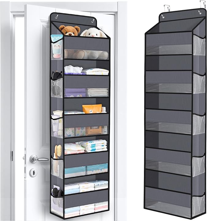 Over The Door Organizer Storage behind Door Hanging Organizer for Nursery by WiseLife