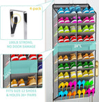 Shoe Rack for Door, Over Door Shoe Organizer for Closet - Image 2