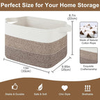 OIASKET Storage Basket for Organizing 3 Pack, Woven Baskets for Storage - Image 2