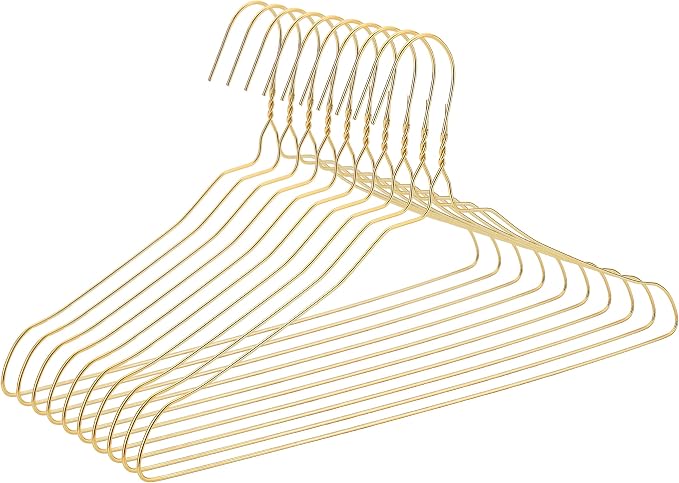 Mr. Pen- Metal Wire Hangers, 10 Pack, Gold - Image 9