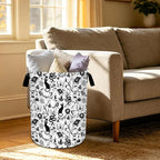 Goth Cat Laundry Basket Foldable Oxford Laundry Hamper With Handle For Room Bathroom Bedroom - Image 5