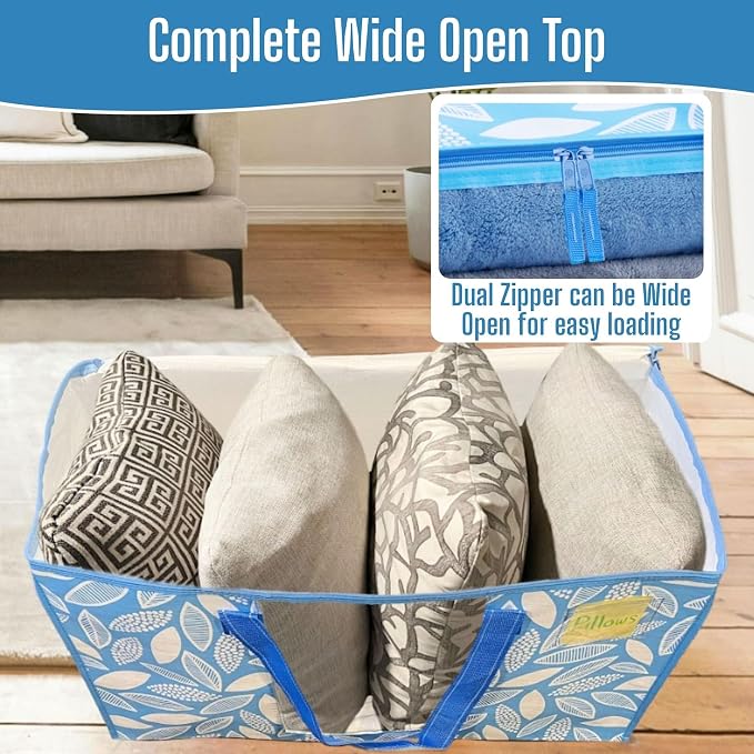 VENO Moving Bags, Wide Open Top, Clear Window, Spring Breeze, 4 Pack - Image 2