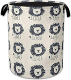 Cute Lion Laundry Basket Collapsible Laundry Hamper Clothes Storage Bin for Bathroom Bedroom Room Decor 16" X 20.8" by NSMNSM
