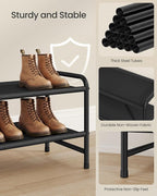 SONGMICS Long Shoe Rack, 2-Tier Shoe Organizer, Holds up to 15 Pairs - Image 5