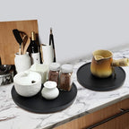 [ 2 Pack ] 10-inch Lazy Susan Organizers, ACIAZAAZ Lazy Susan Turntable for Cabinet, Kitchen Turntable Storage for Table, Countertop, Pantry - Image 6