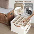Varhomax Shoe Organizer Box for Closet, Fabric Storage Basket - Image 6